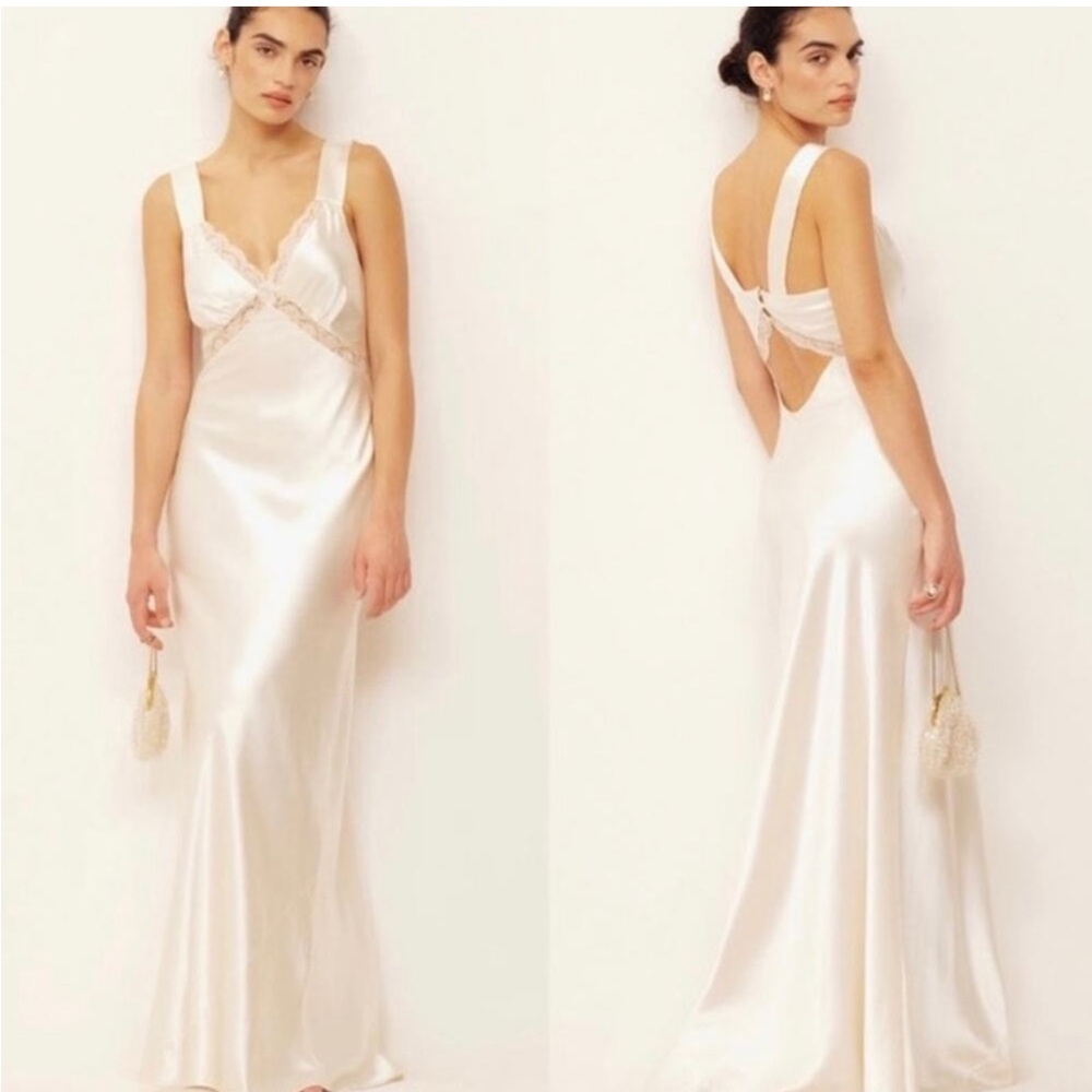 NWT Reformation Chania Maxi Dress in Ivory